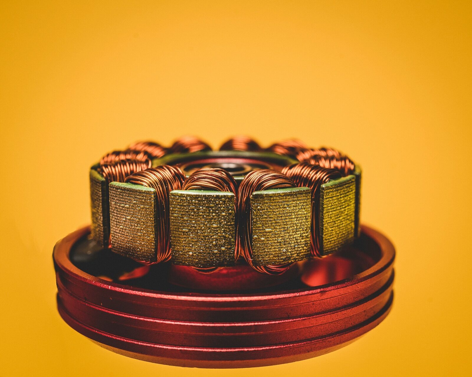 Wound copper coil for high-temperature grounding and EMI shielding with Epo-Weld™ HTCA conductive adhesive