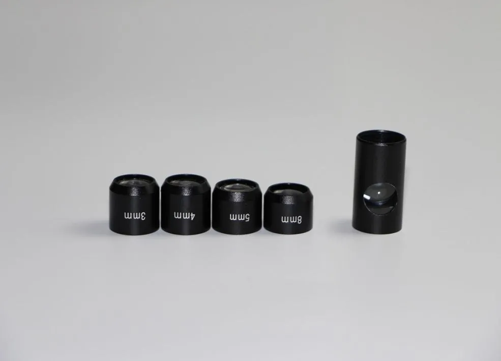 Incure 3, 4, 5 and 8 mm focusing lenses and side-view lens